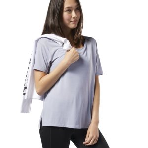 Reebok WOR ACTIVCHILL T Shirt Damen - HellBlau - DE 985-USF